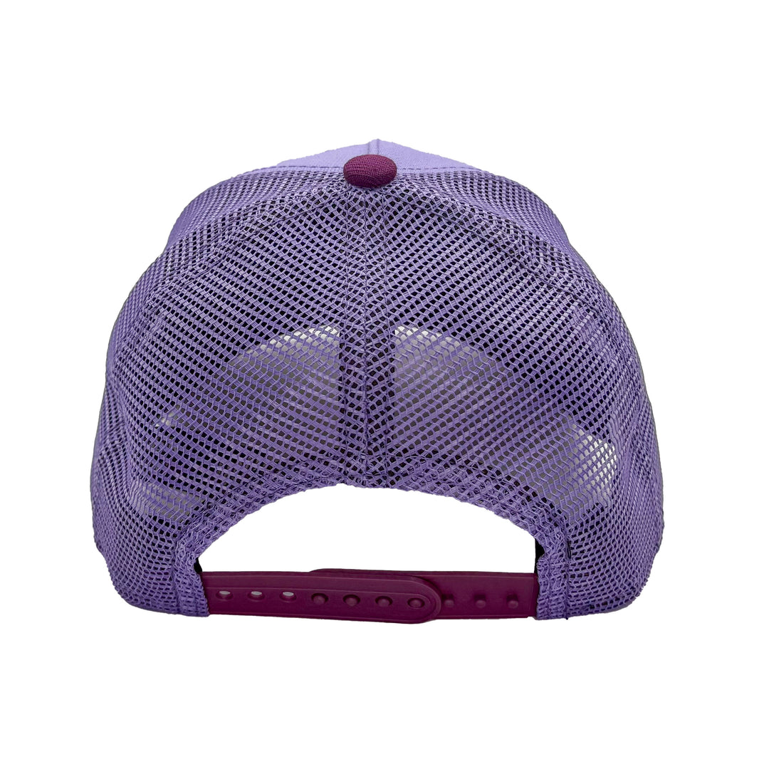 Edmonton Oilers Youth New Era Color Pack Sky Purple 9FORTY M-Crown Trucker Snapback Hat