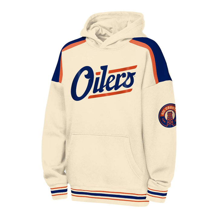 Edmonton Oilers Youth Outerstuff Alternate Logo Camaraderie Cream Hoodie