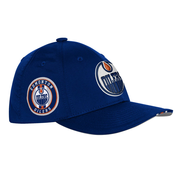 Edmonton Oilers Youth Outerstuff Blue 2025 NHL Draft Pro On Stage Snapback Hat