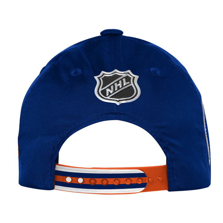 Edmonton Oilers Youth Outerstuff Blue 2025 NHL Draft Pro On Stage Snapback Hat