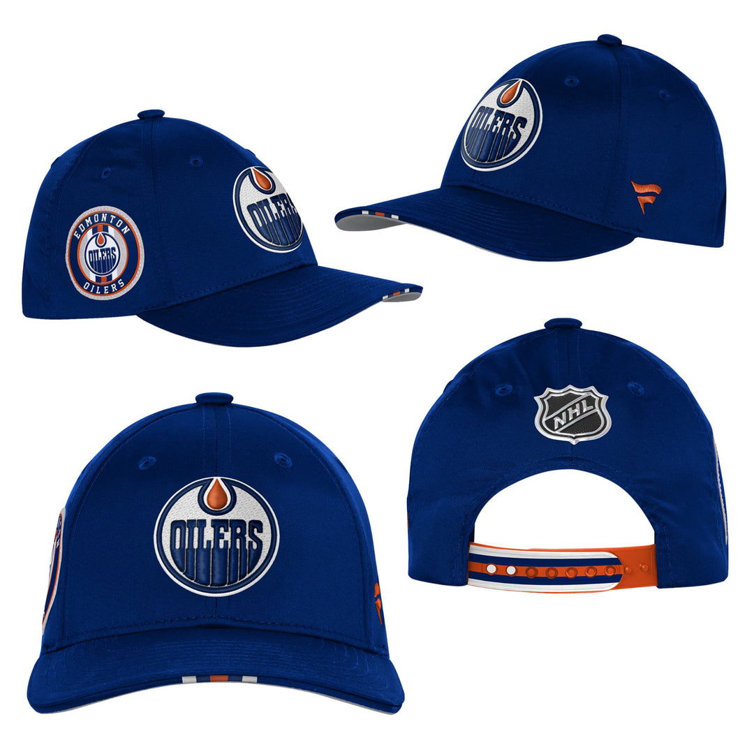 Edmonton Oilers Youth Outerstuff Blue 2025 NHL Draft Pro On Stage Snapback Hat