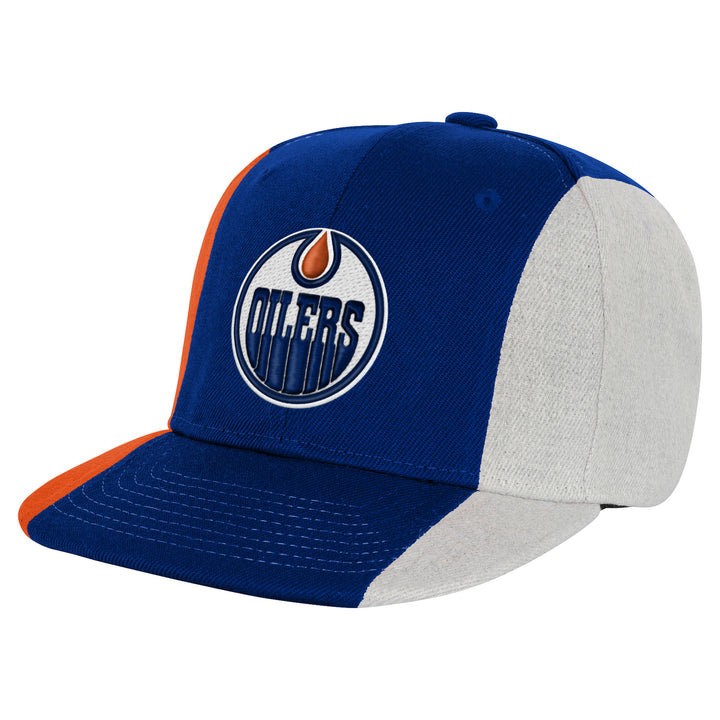 Edmonton Oilers Youth Outerstuff Blue Ace In The Hole Snapback Hat