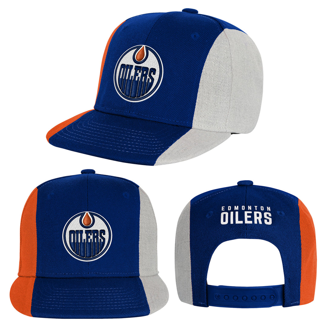 Edmonton Oilers Youth Outerstuff Blue Ace In The Hole Snapback Hat
