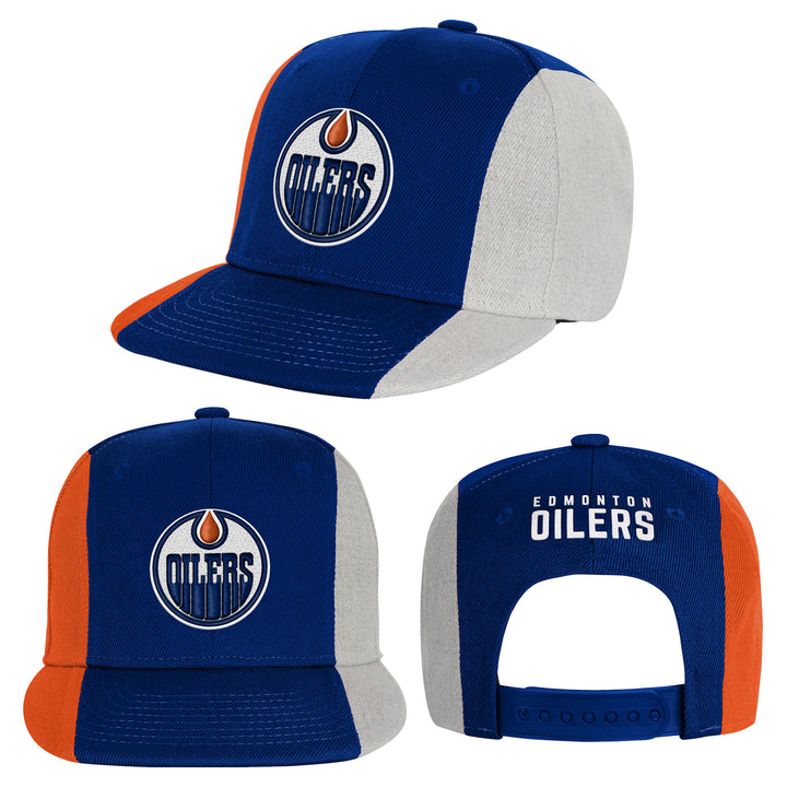 Edmonton Oilers Youth Outerstuff Blue Ace In The Hole Snapback Hat