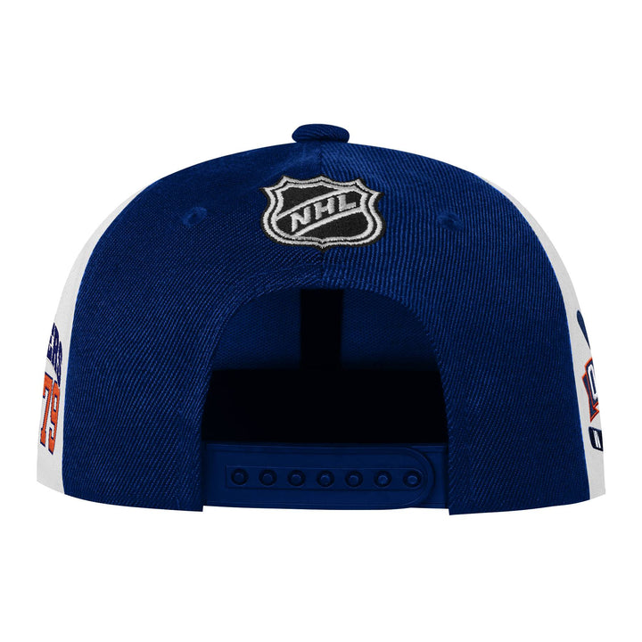 Edmonton Oilers Youth Outerstuff Blue Hockey Block Snapback Hat