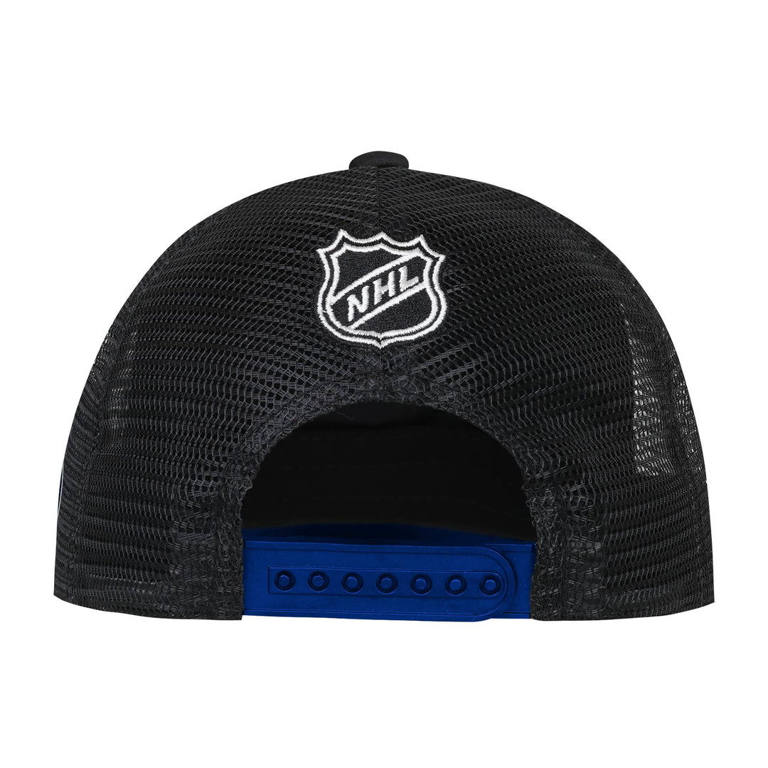 Edmonton Oilers Youth Outerstuff Blue Power Up Foam Trucker Snapback Hat