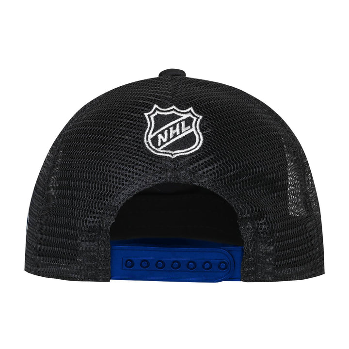 Edmonton Oilers Youth Outerstuff Blue Power Up Foam Trucker Snapback Hat