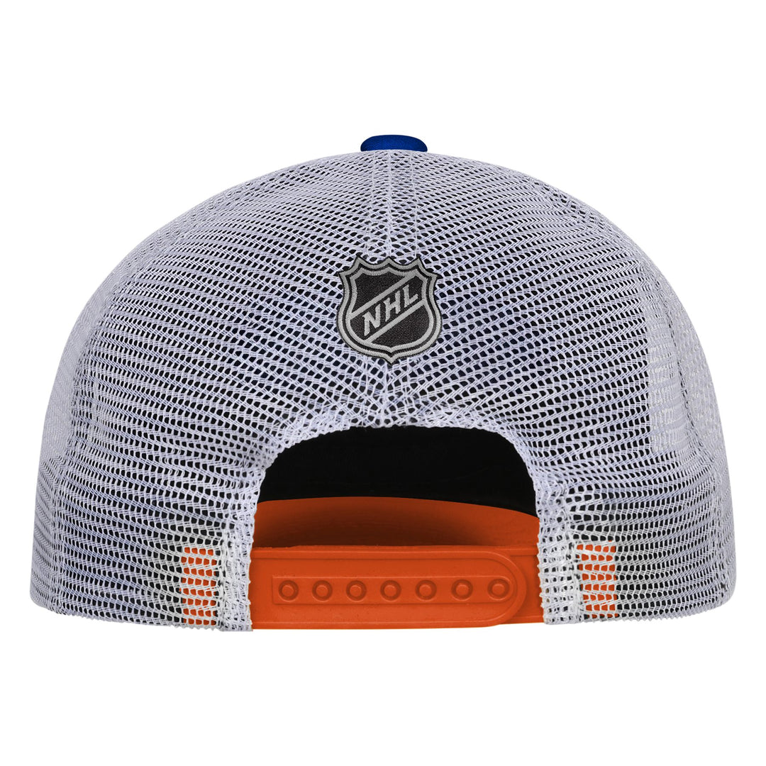 Edmonton Oilers Youth Outerstuff Blue Top Player Foam Snapback Hat