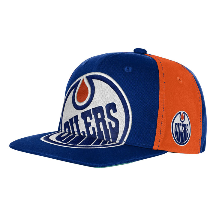 Edmonton Oilers Youth Outerstuff Blue Top Player Snapback Hat