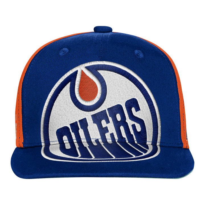 Edmonton Oilers Youth Outerstuff Blue Top Player Snapback Hat