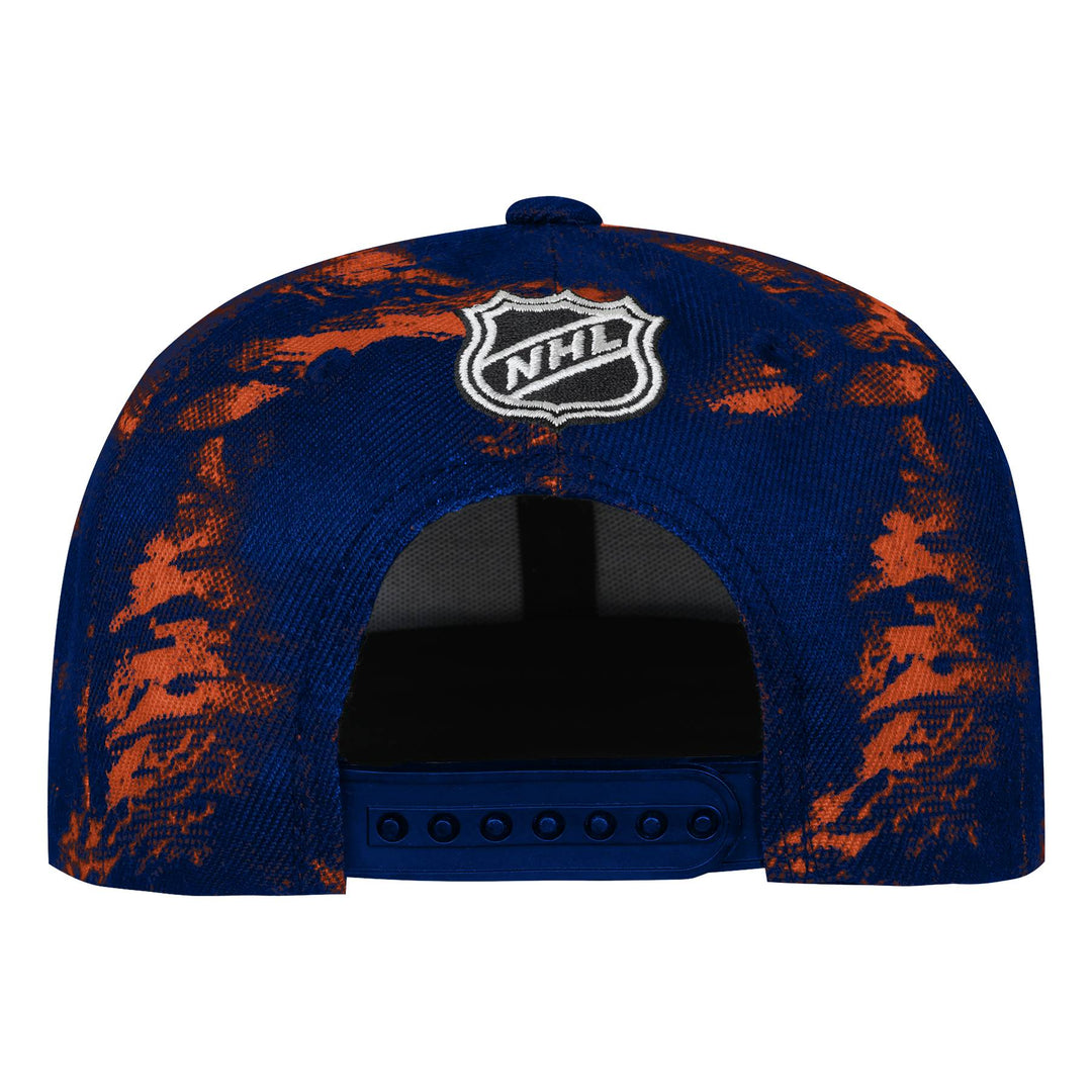 Edmonton Oilers Youth Outerstuff Blue & Orange Dynamics Snapback Hat