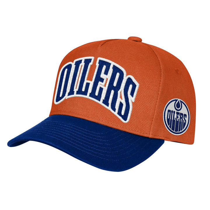 Edmonton Oilers Youth Outerstuff Blue & Orange MVP Pro Snapback Hat