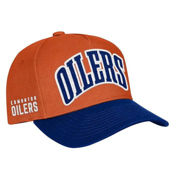 Edmonton Oilers Youth Outerstuff Blue & Orange MVP Pro Snapback Hat
