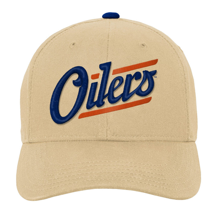 Edmonton Oilers Youth Outerstuff Cream Alternate Adjustable Hat