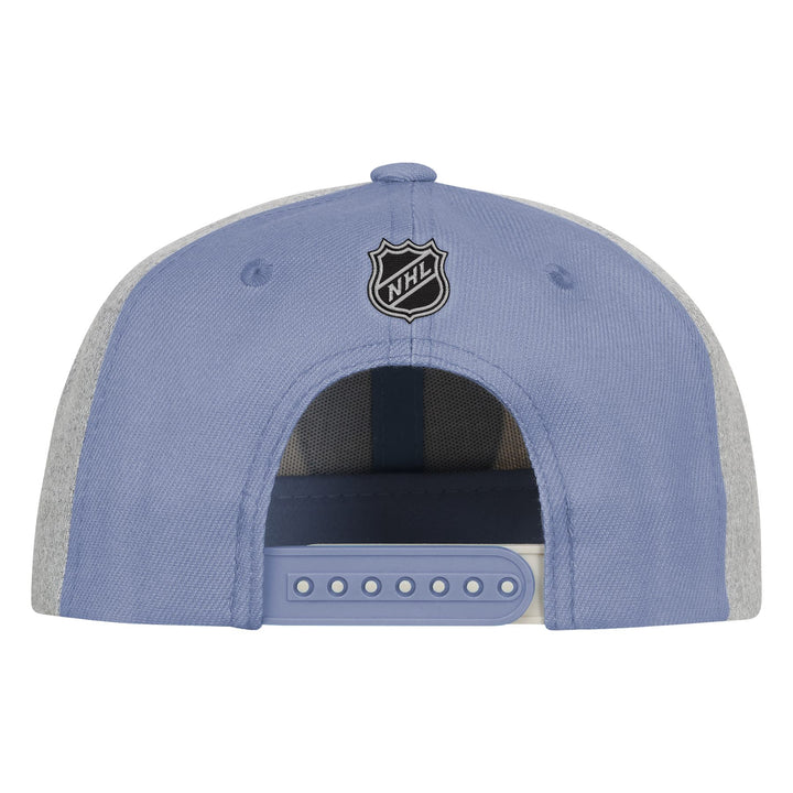 Edmonton Oilers Youth Outerstuff Cream & Blue Pastel Snapback Hat