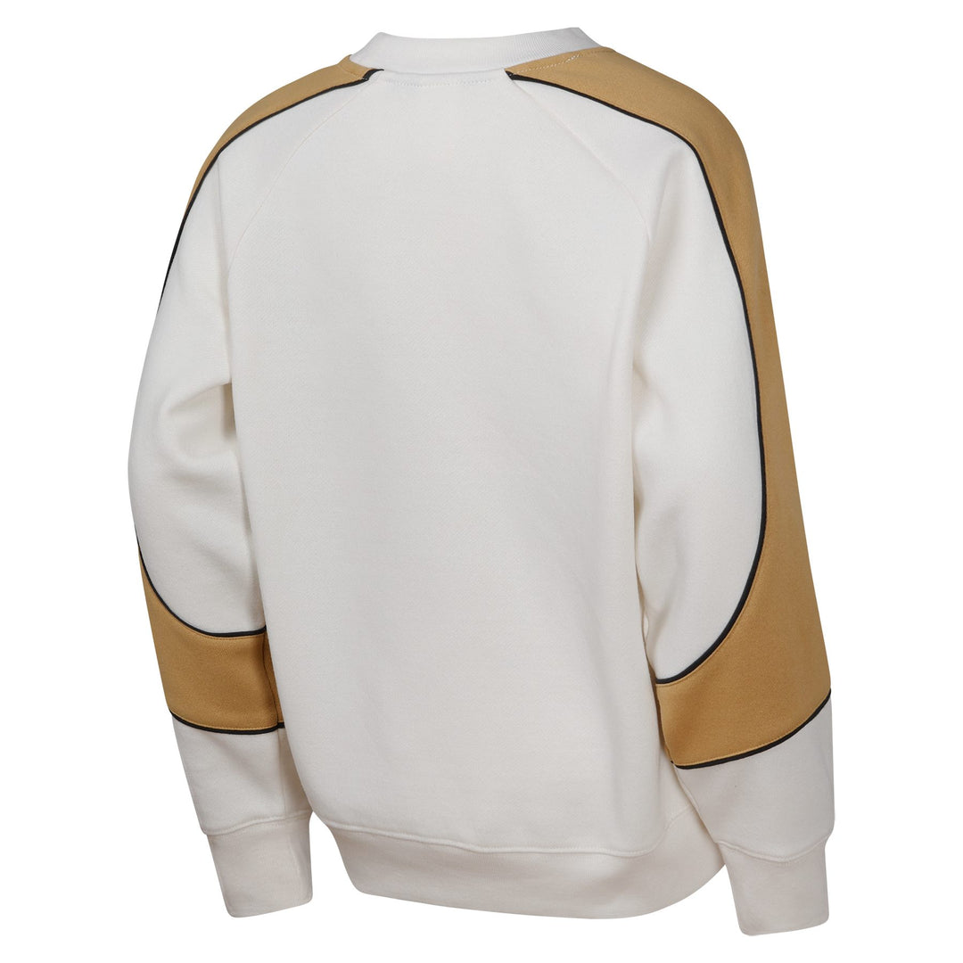 Edmonton Oilers Youth Outerstuff Effortless Dangle Cream Crewneck Sweatshirt