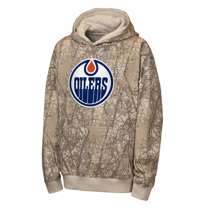 Edmonton Oilers Youth Outerstuff Fast & Furious Camo Hoodie