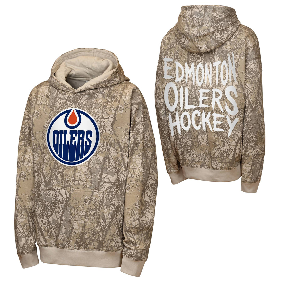 Edmonton Oilers Youth Outerstuff Fast & Furious Camo Hoodie