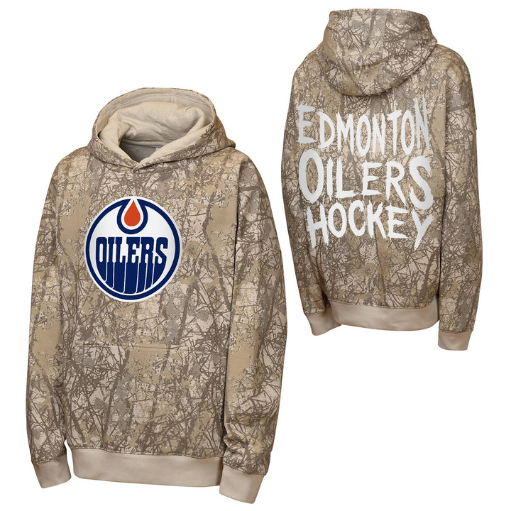 Edmonton Oilers Youth Outerstuff Fast & Furious Camo Hoodie