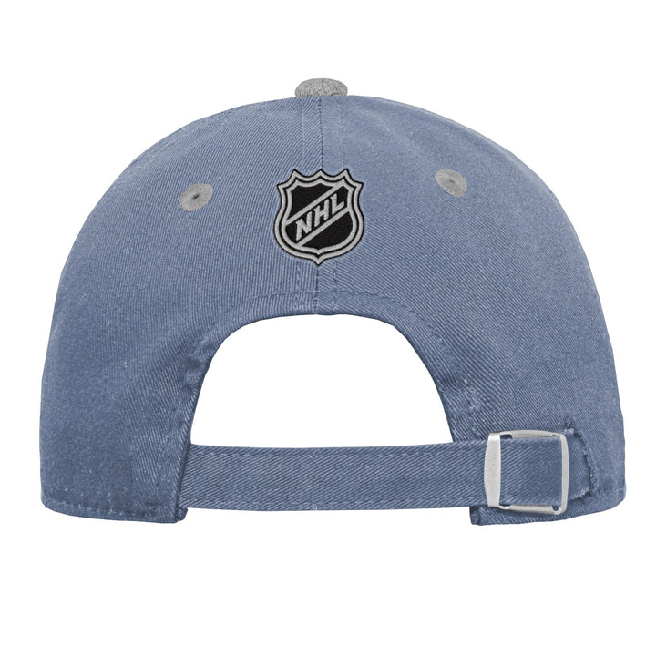 Edmonton Oilers Youth Outerstuff Grey & Purple Pastel Slouch Adjustable Hat