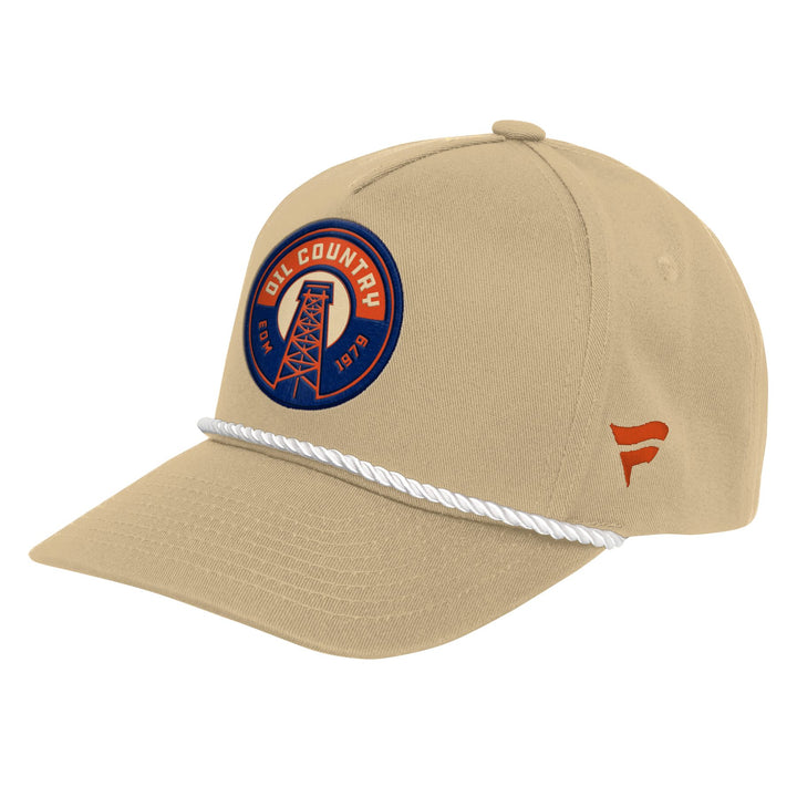 Edmonton Oilers Youth Outerstuff Authentic Pro Alternate Logo Cream Snapback Hat