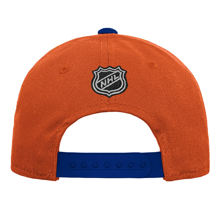 Edmonton Oilers Youth Outerstuff Precurved Orange Snapback Hat