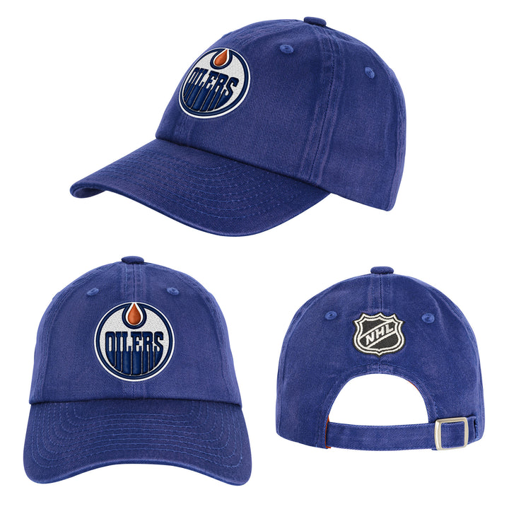 Edmonton Oilers Youth Outerstuff Royal Retro Slouch Adjustable Hat