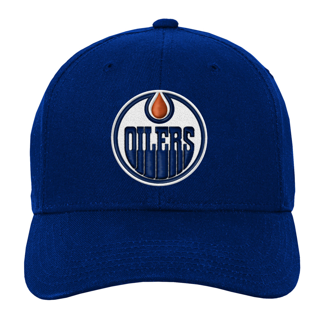 Edmonton Oilers Youth Outerstuff Royal Structured Flex Hat