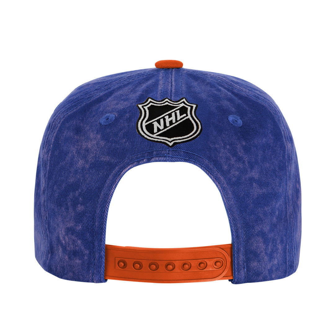 Edmonton Oilers Youth Outerstuff Royal & Orange Retro Snapback Hat