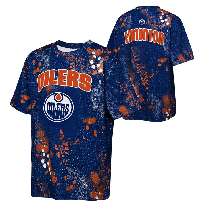Edmonton Oilers Youth Outerstuff Stadium Lights Blue T-Shirt
