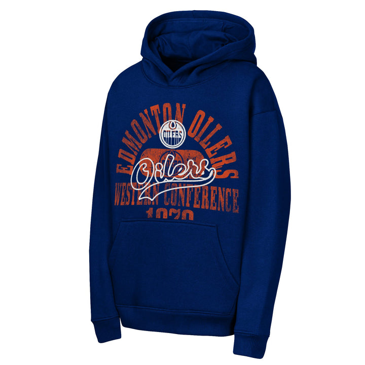 Edmonton Oilers Youth Outerstuff Sweep Blue Hoodie