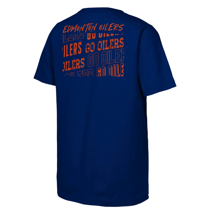 Edmonton Oilers Youth Outerstuff Tale of the Tape Blue T-Shirt