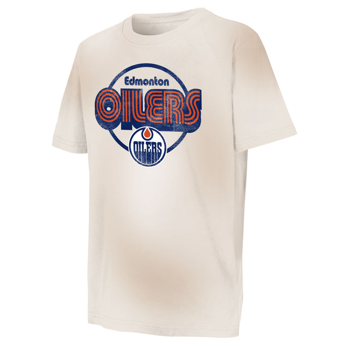 Edmonton Oilers Kids Outerstuff Sandstorm Cream T-Shirt