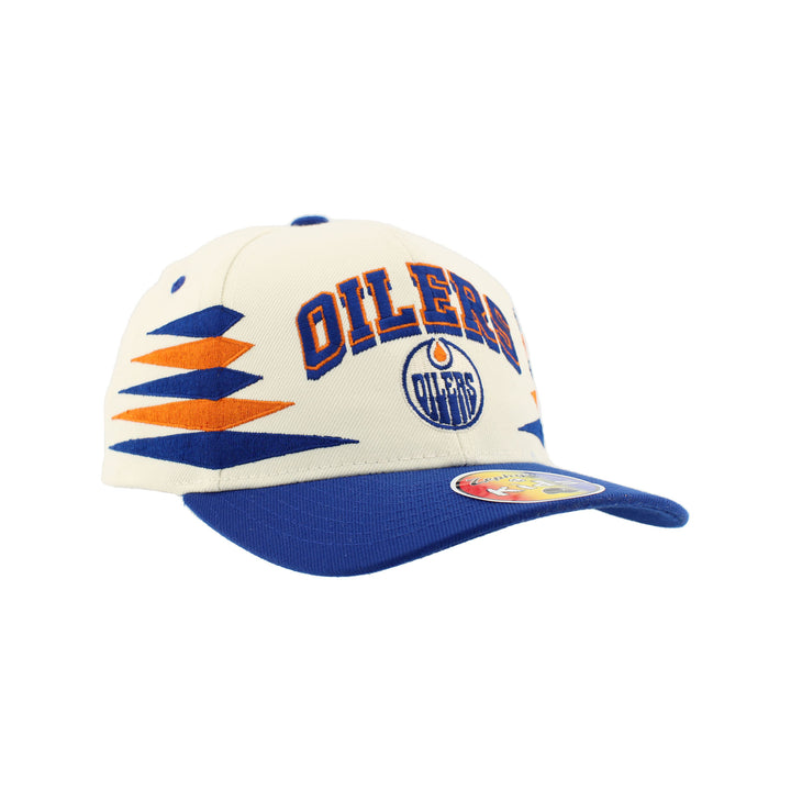 Edmonton Oilers Kids Zephyr Cream Diamond Adjustable Hat