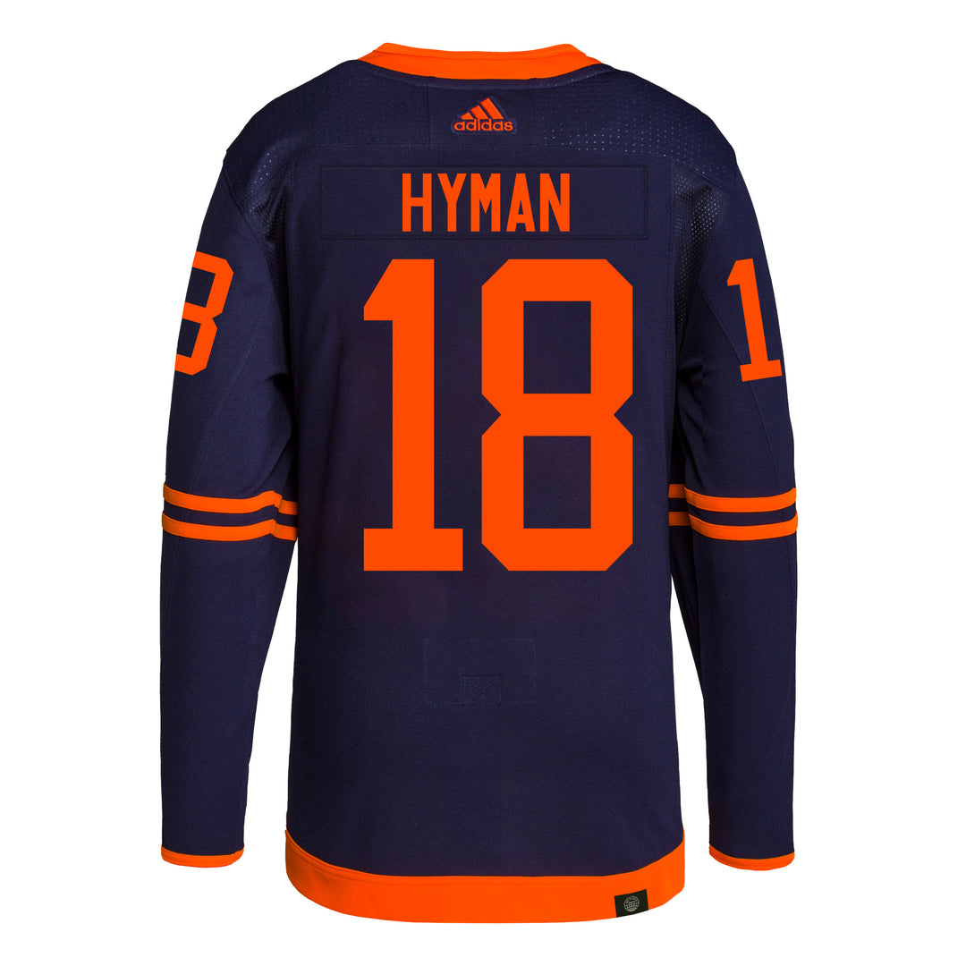 Zach Hyman Edmonton Oilers adidas Primegreen Authentic Navy Alternate Jersey
