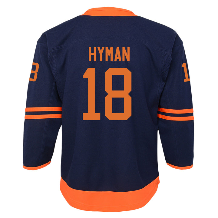 Zach Hyman Edmonton Oilers Kids Navy/Alternate Jersey