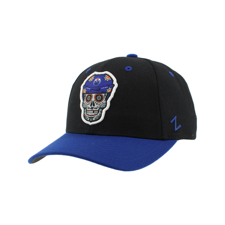 Edmonton Oilers Zephyr 3D Bones Black Snapback Hat
