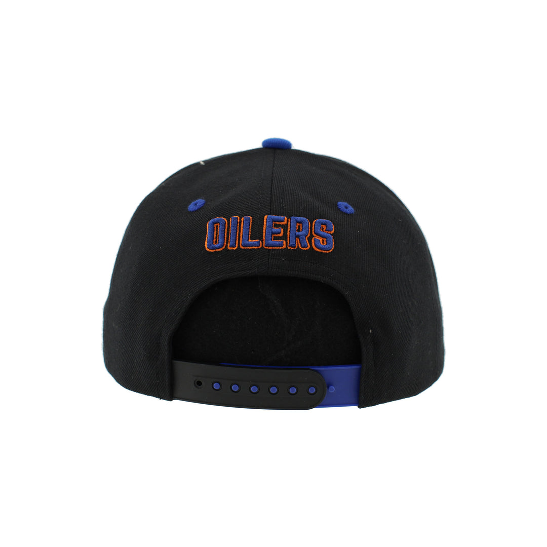 Edmonton Oilers Zephyr 3D Bones Black Snapback Hat