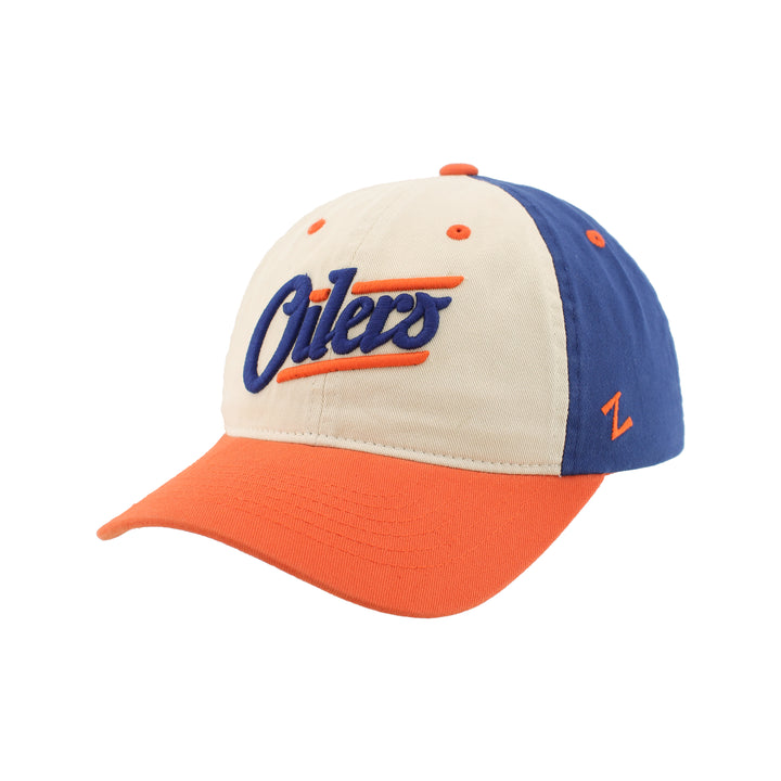 Edmonton Oilers Zephyr Tricolour Alternate Logo Scholarship Adjustable Hat