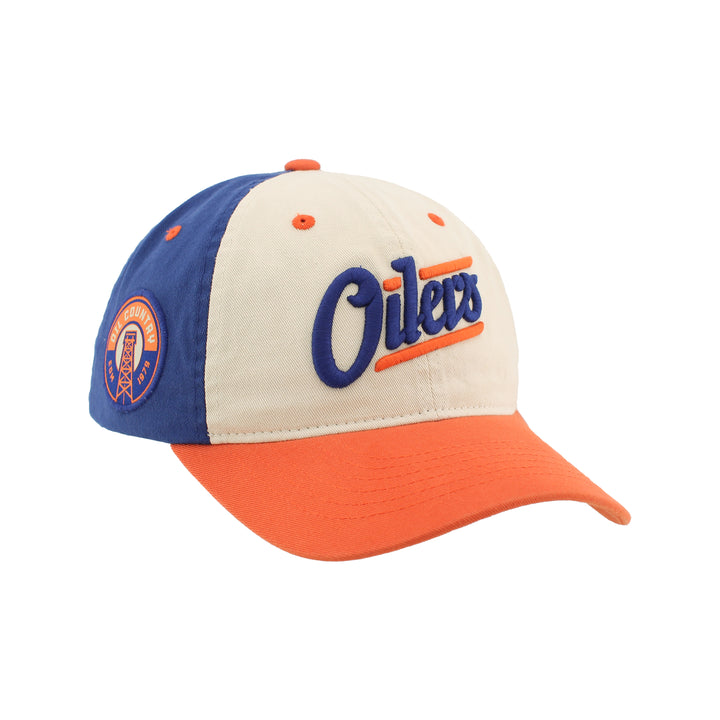 Edmonton Oilers Zephyr Tricolour Alternate Logo Scholarship Adjustable Hat