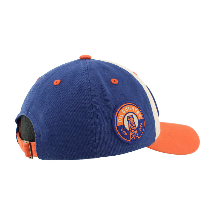 Edmonton Oilers Zephyr Tricolour Alternate Logo Scholarship Adjustable Hat