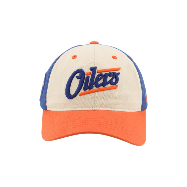 Edmonton Oilers Zephyr Tricolour Alternate Logo Scholarship Adjustable Hat