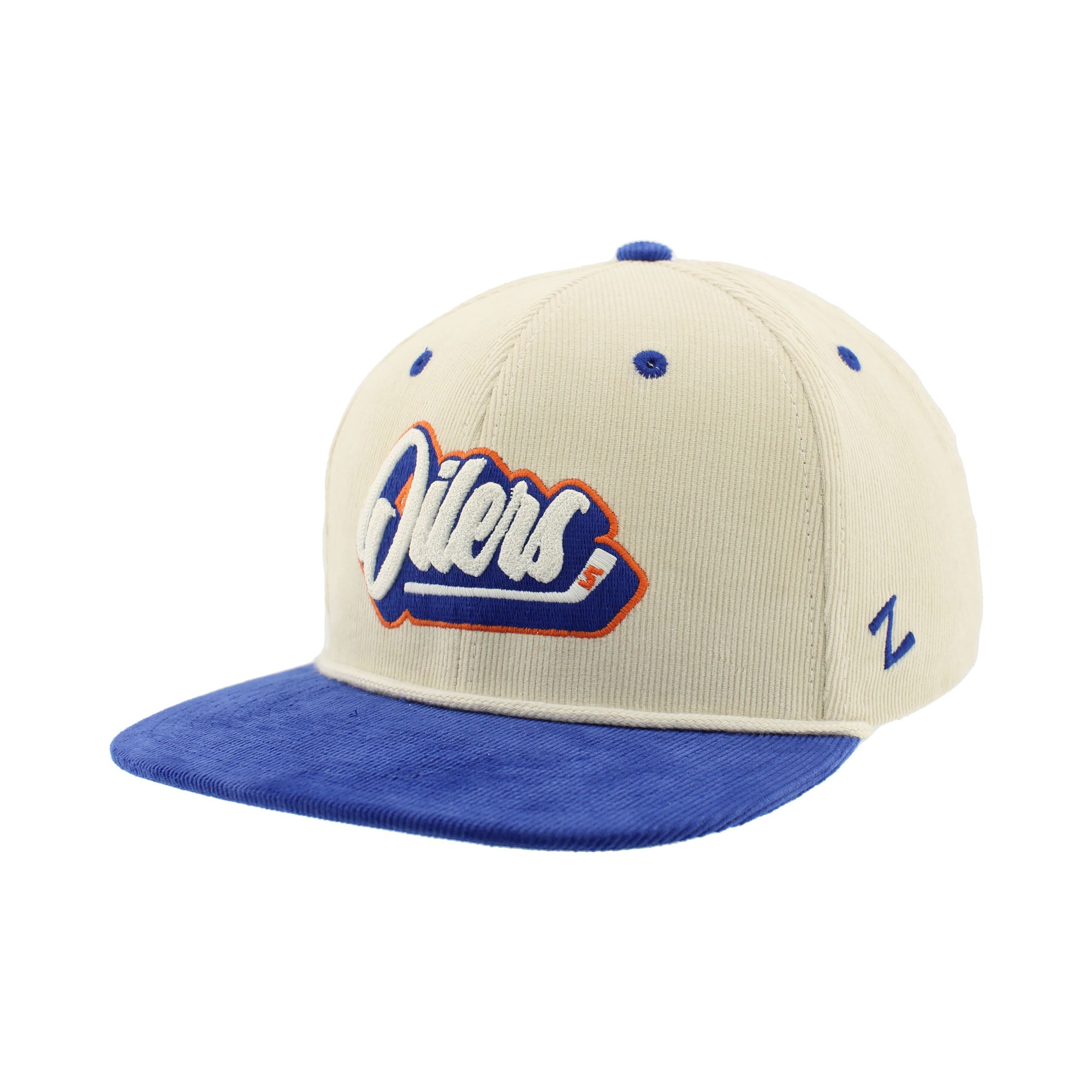 Edmonton Oilers Zephyr Corduroy Cream Snapback Hat – ICE District