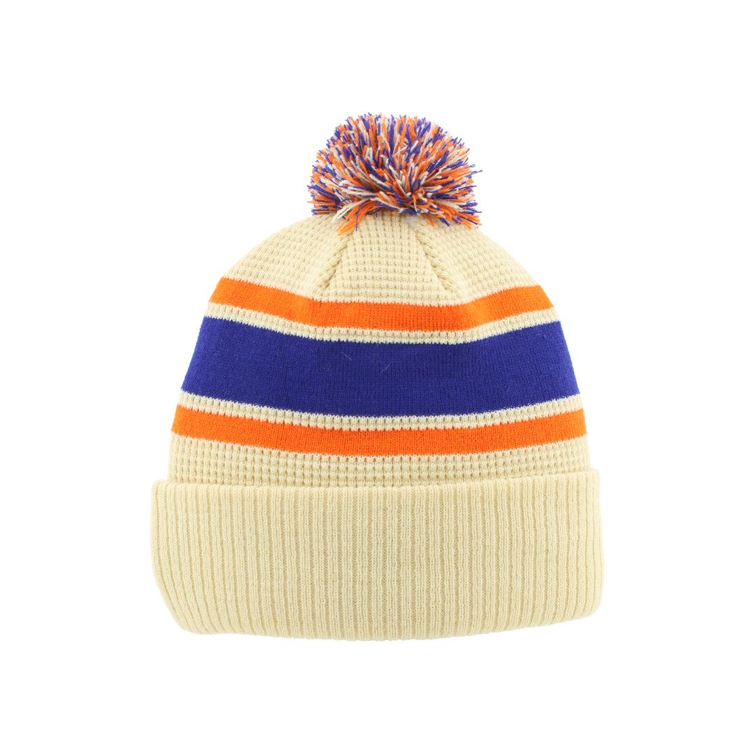 Edmonton Oilers Zephyr Cream Alternate Logo Blair Toque w/ Pom