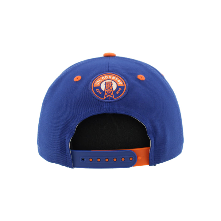 Edmonton Oilers Zephyr Cream & Blue Alternate Logo Official Snapback Hat