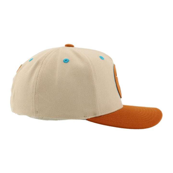 Edmonton Oilers Zephyr Cream & Copper Jamoca Almond Snapback Hat