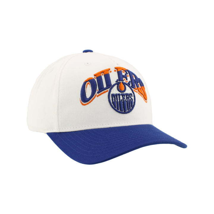 Edmonton Oilers Zephyr District White Snapback Hat