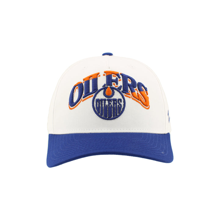 Edmonton Oilers Zephyr District White Snapback Hat