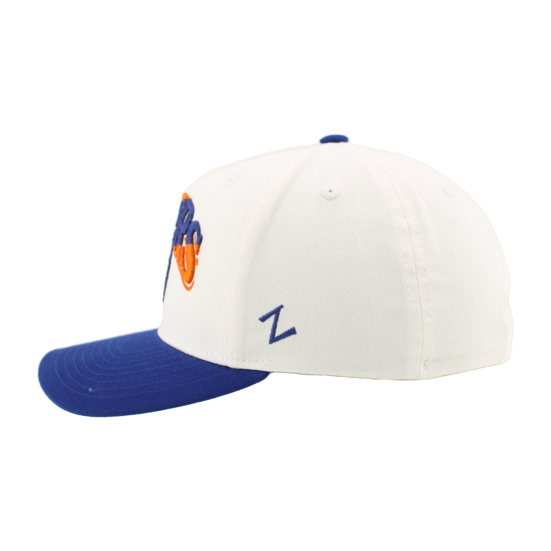 Edmonton Oilers Zephyr District White Snapback Hat
