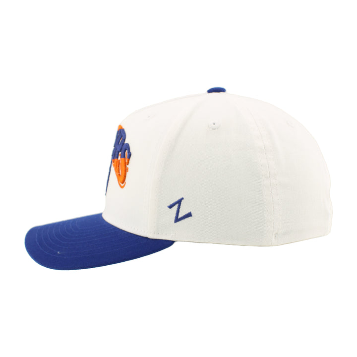 Edmonton Oilers Zephyr District White Snapback Hat